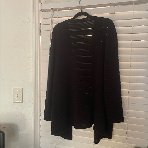 Talbots Black Open Long Swing Cardigan Size XL - Picture 5 of 5